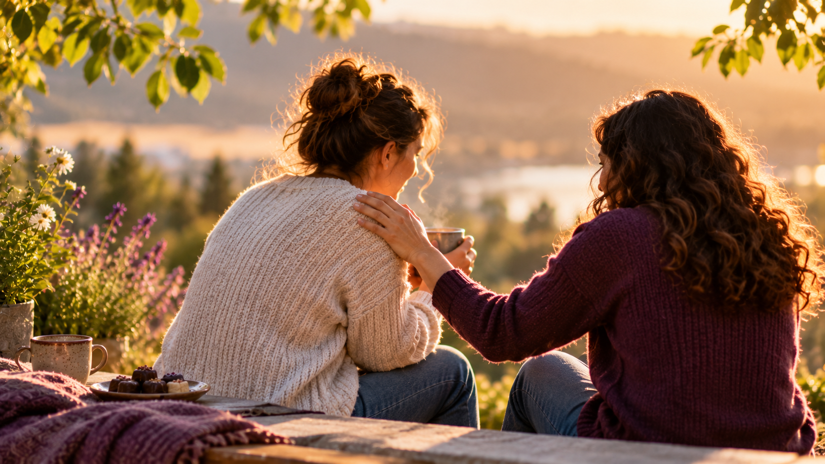 Golden-Hour Comfort by the Hillside
